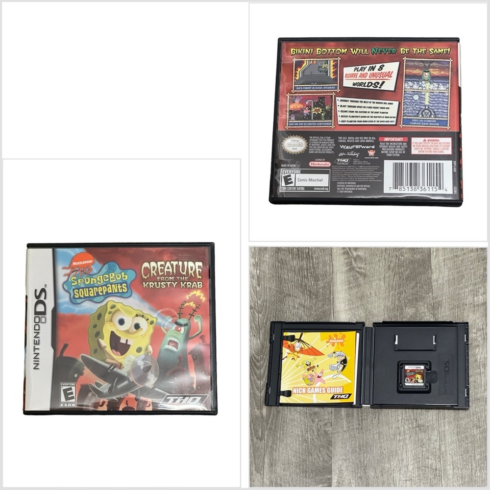 Spongebob Squarepants - Nintendo DS Game Everyone 2004 Play Fun Family Teen